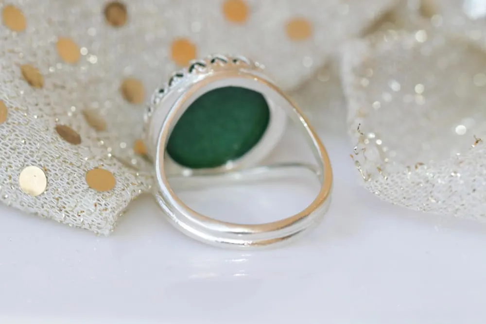 GREEN JADE RING