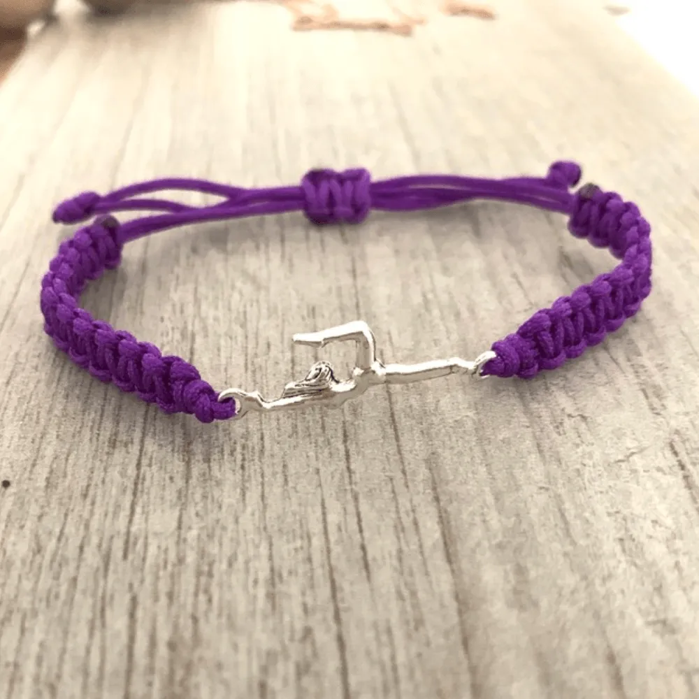 Gymnastics Adjustable Rope Bracelet - Pick Colors