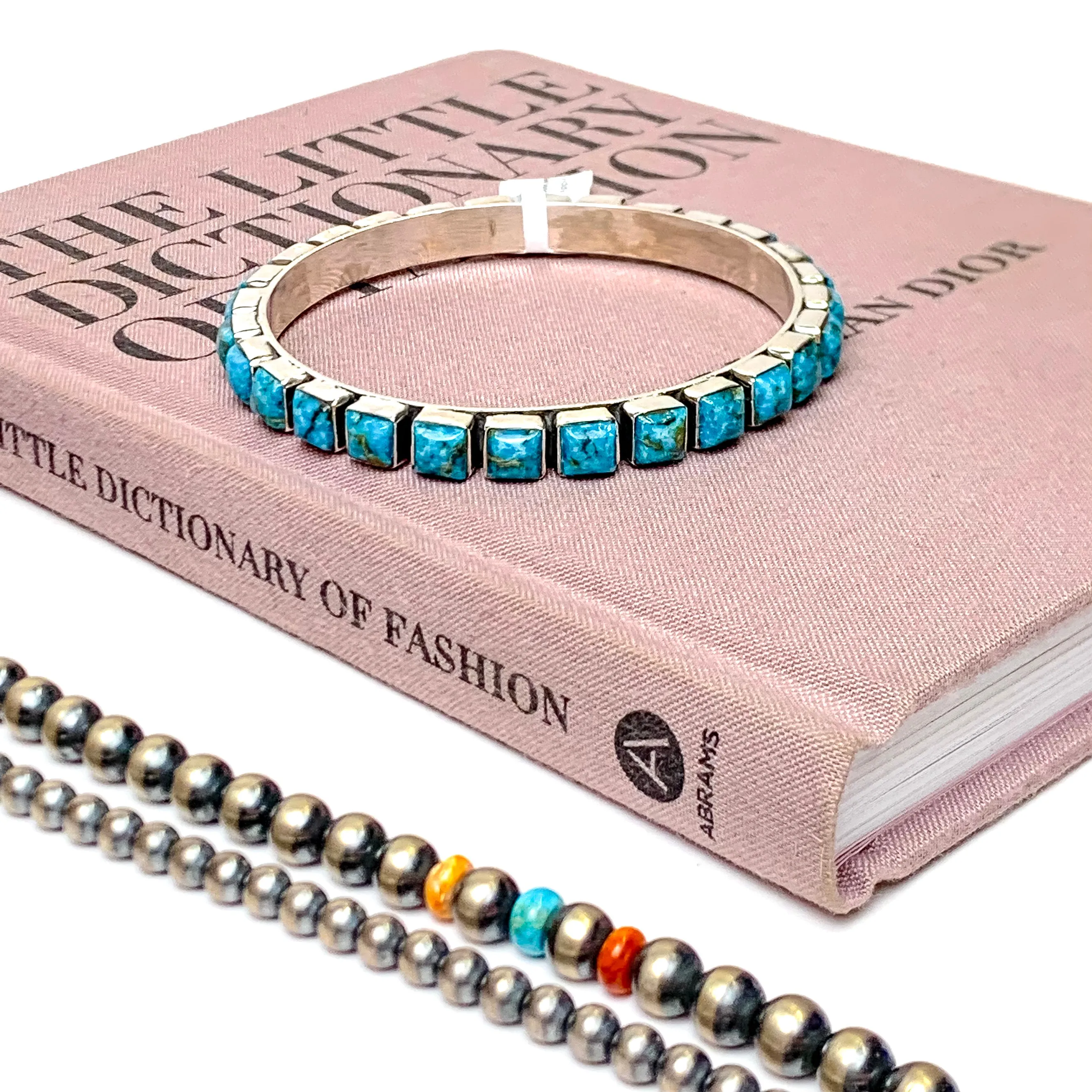 Hada Collection | Handmade Sterling Silver Kingsman Turquoise Bangle Bracelet