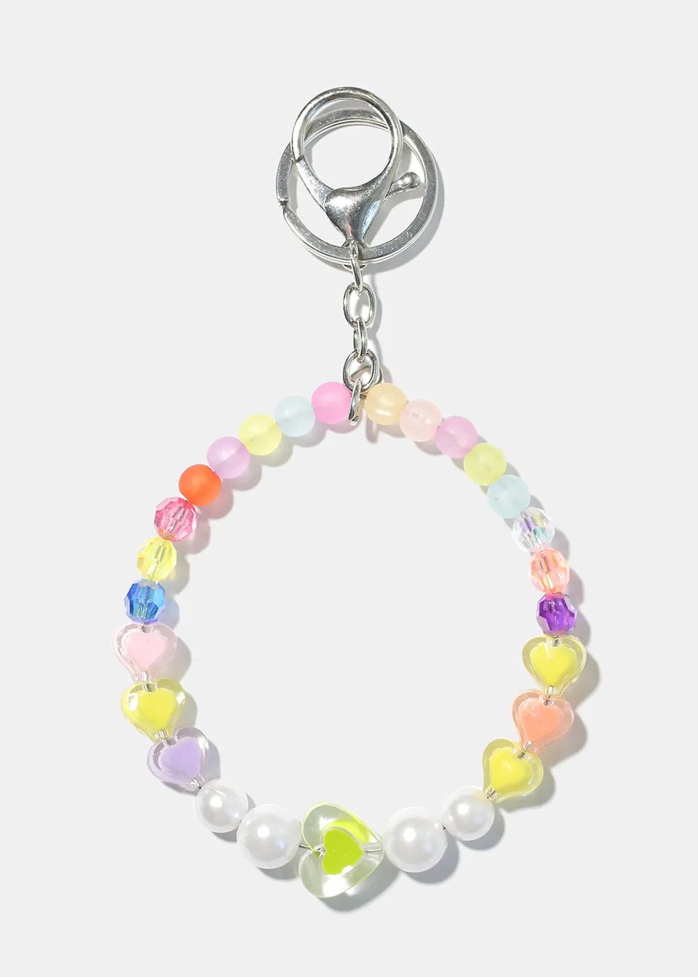 Heart & Bead Key Ring