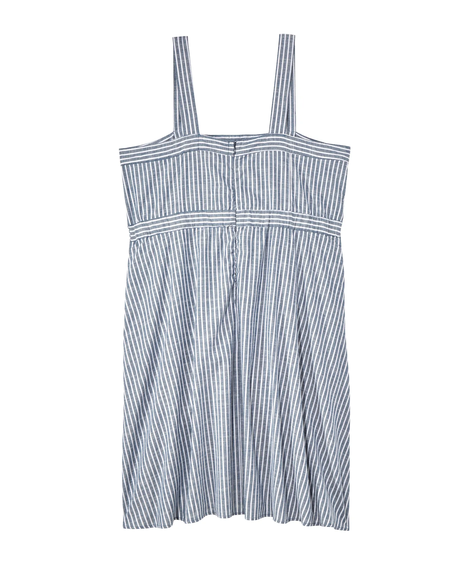 Helen Sleeveless Dress | White / Navy