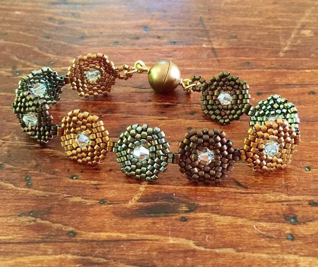 Hexagon Tri-Tone Bracelet