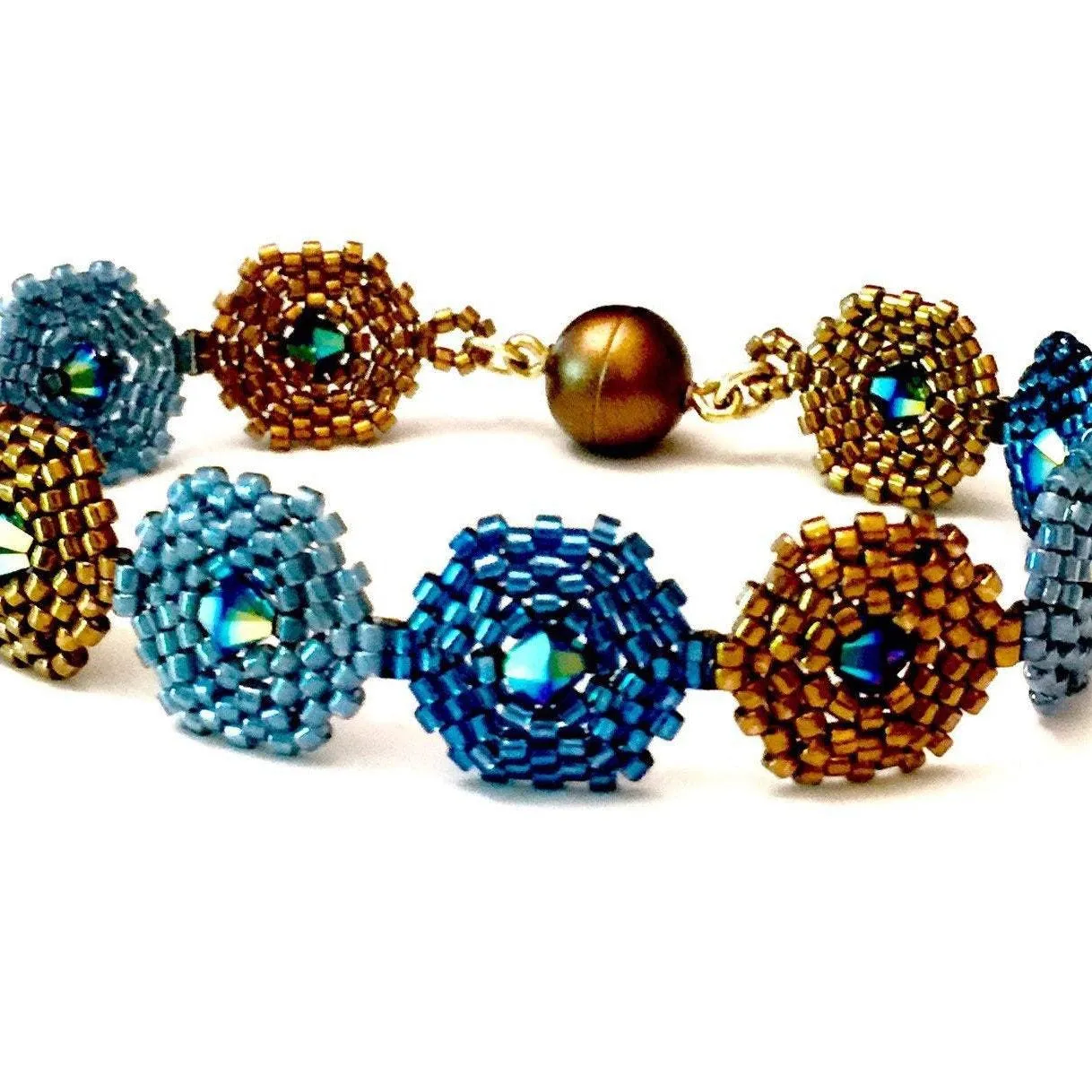 Hexagon Tri-Tone Bracelet