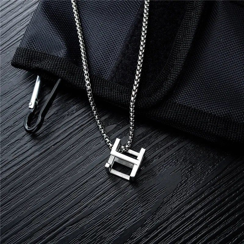 Hollow Cube Necklace