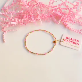 Hot Pink Dainty Poppi Bracelet (6.75 inch)