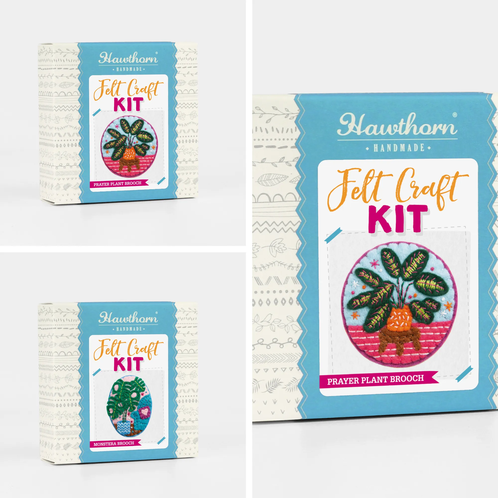 Houseplants Felt Craft Kit Bundle