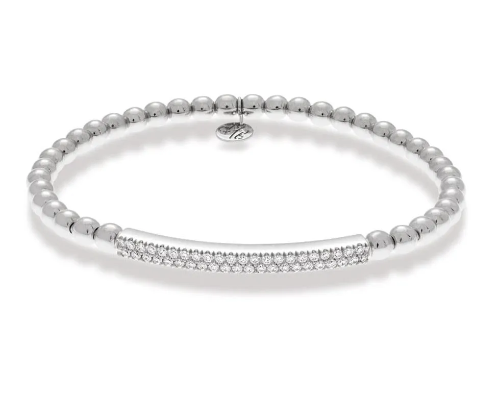 Hulchi Belluni 'Tresore' Diamond Bar Stretch Bracelet (21348H4)