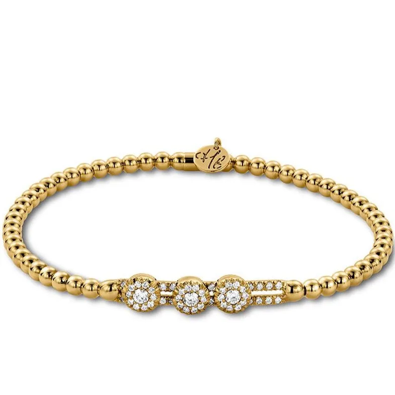 Hulchi Belluni 'Tresore' Trio Diamond Stretch Bracelet (20352ach4)