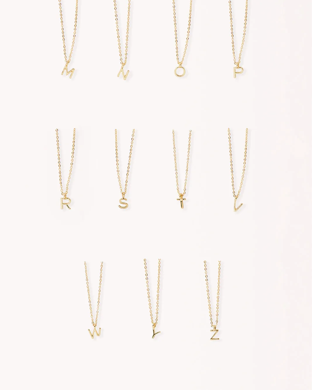 INITIAL SET - GOLD PLATED 18K