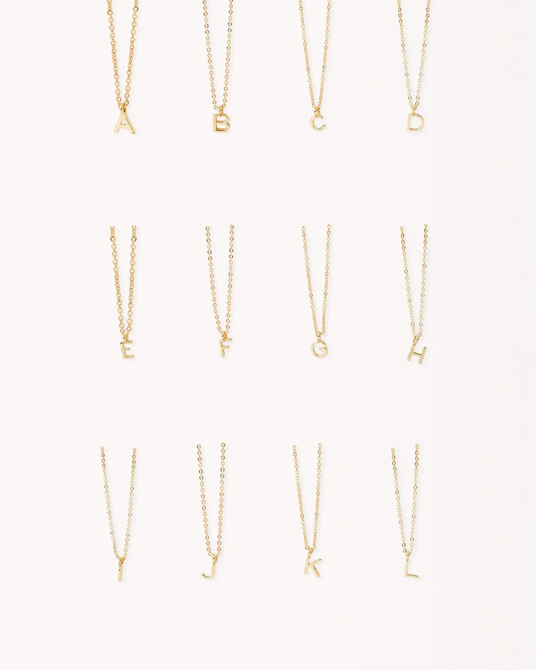 INITIAL SET - GOLD PLATED 18K