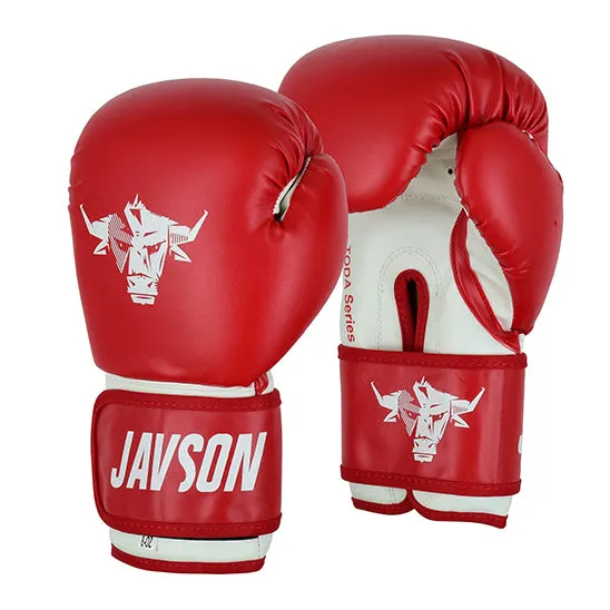 JAVSON KIDS BOXING GLOVES TODA SERIES HOOK & LOOP RED / WHITE