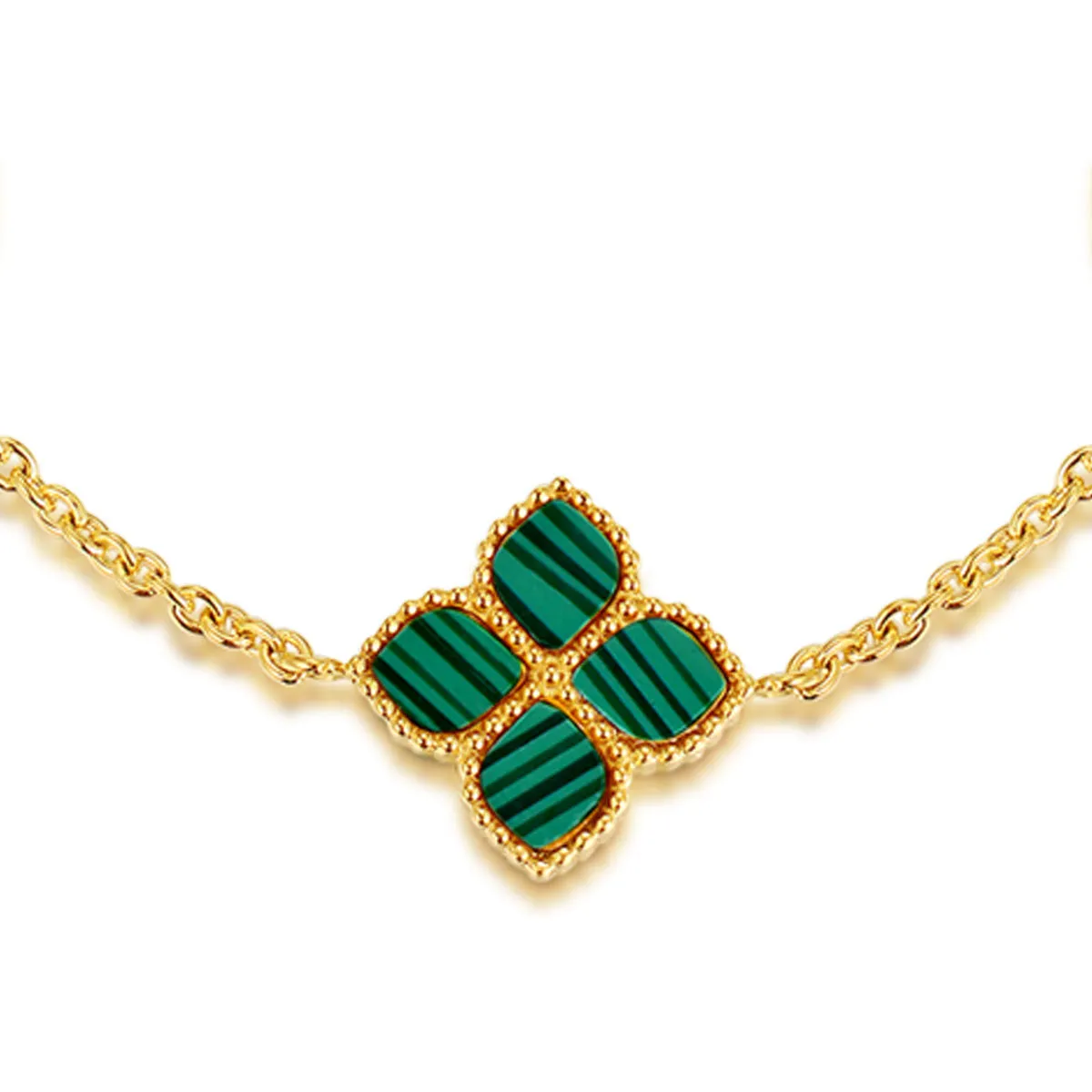 Joory / Bracelet Malachite Gold