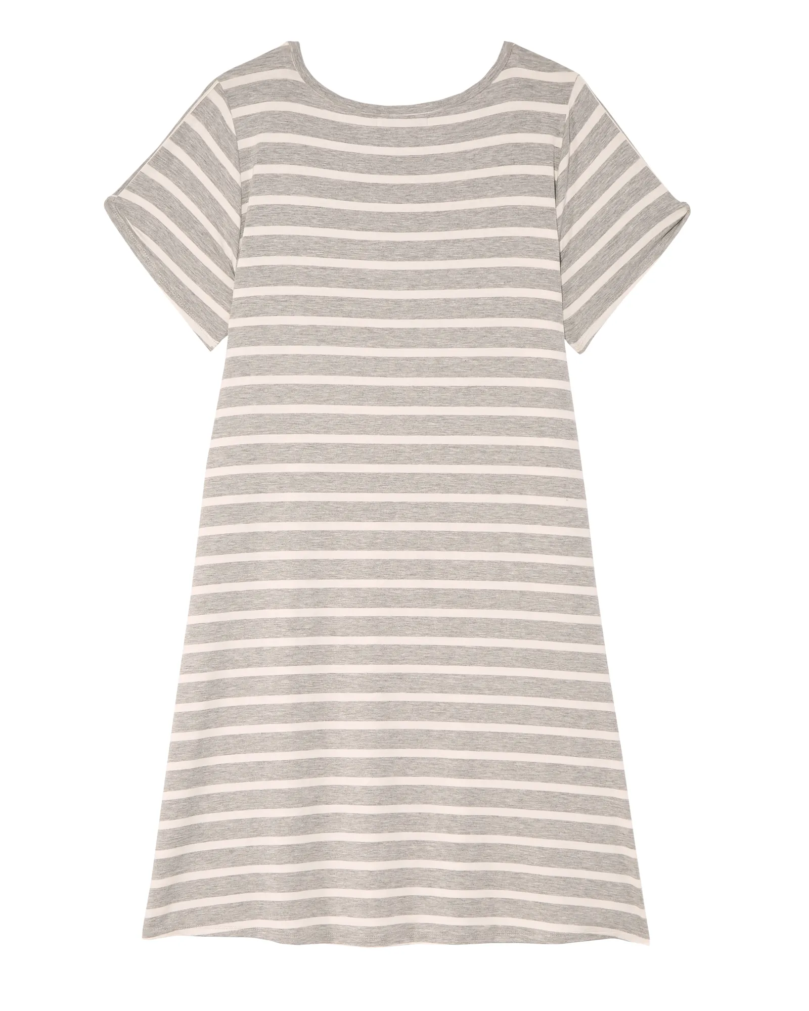 Kansas City Twist Sleeve Knit Shift Dress | Light Grey / Ivory