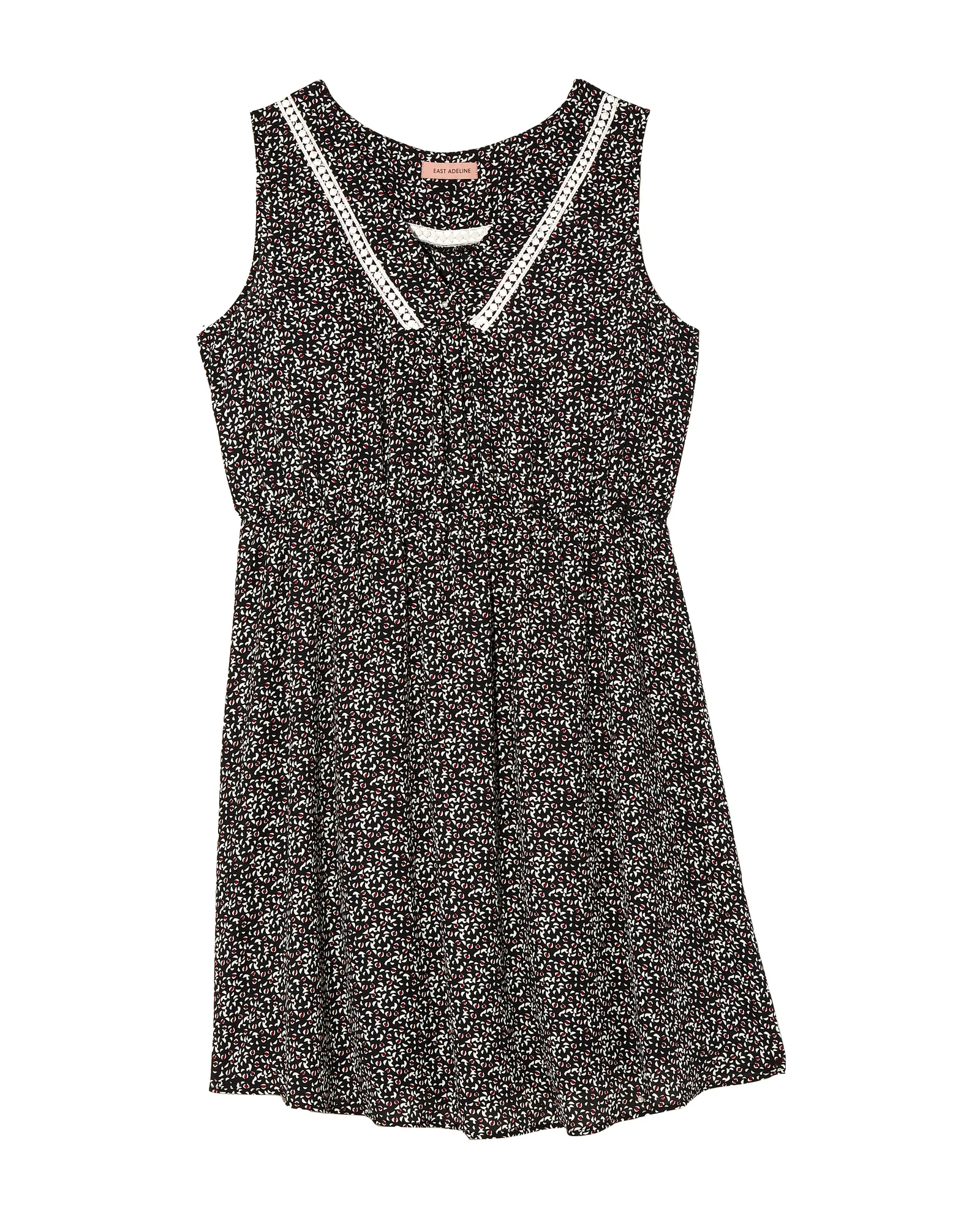 Kelly Sleeveless Dress | Black / White