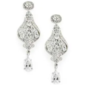 Kyra Cubic Zirconia and Crystal Earrings