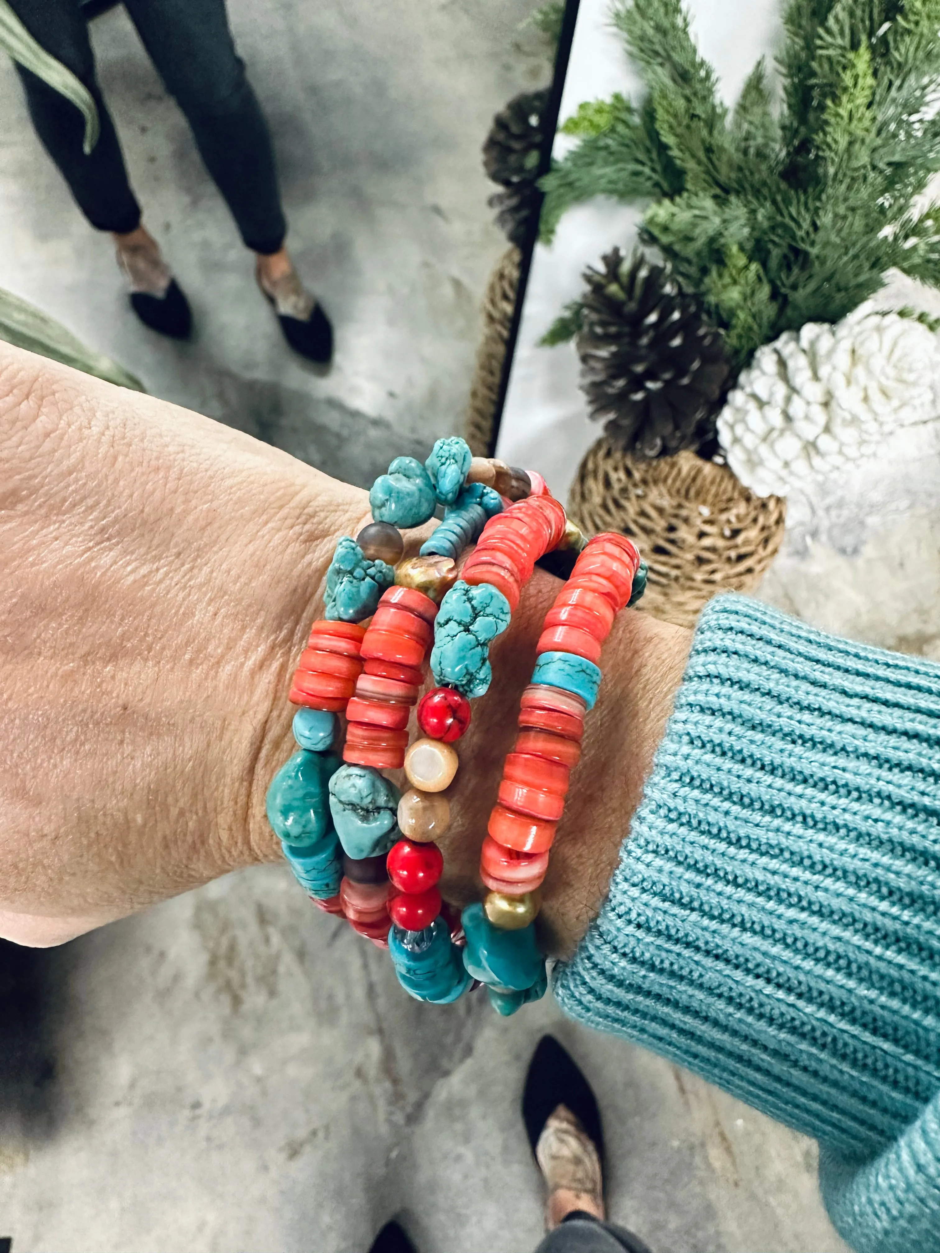 Layered Turquoise Bracelet