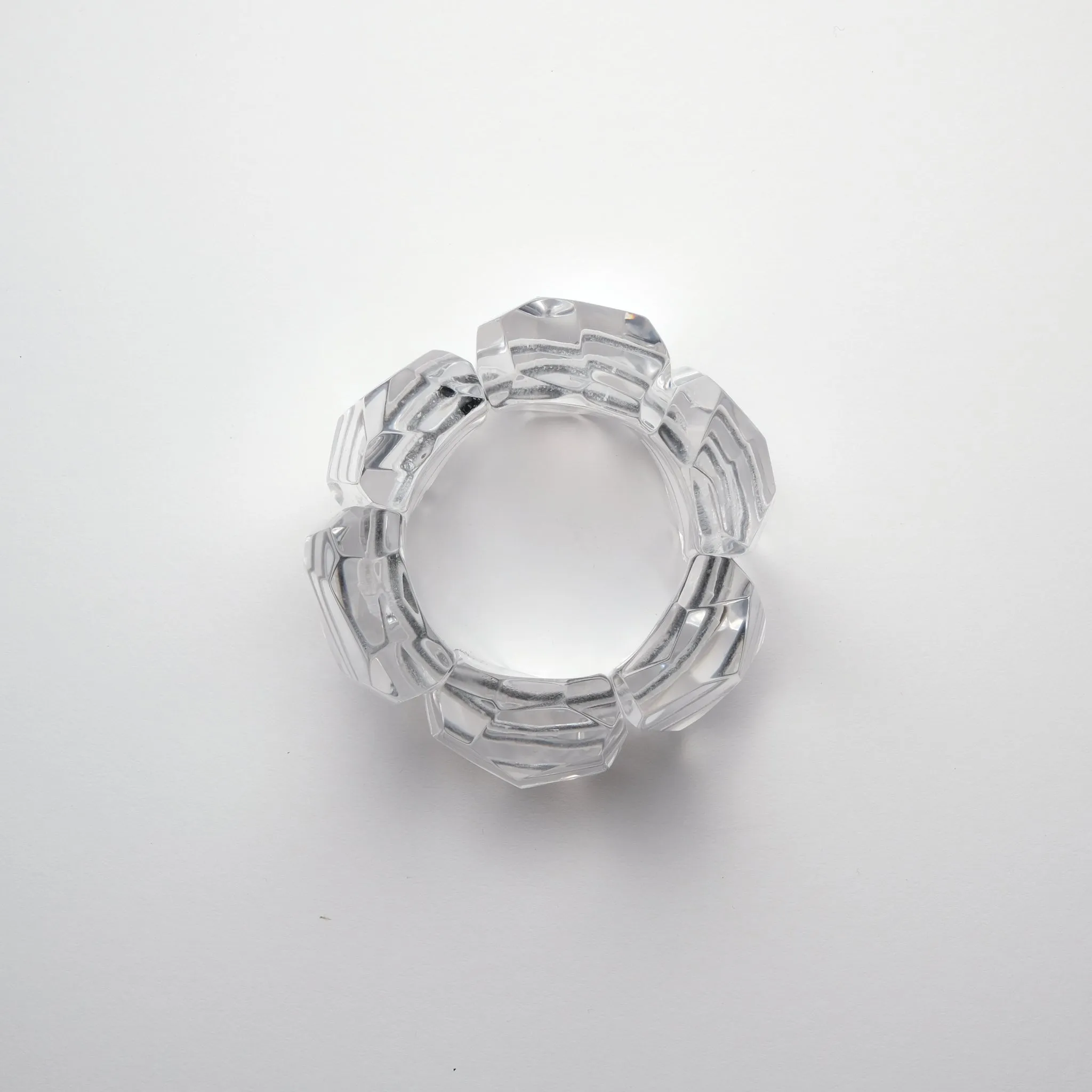 Leka Bracelet in Clear Acrylic