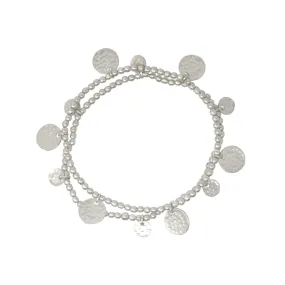 Libra Silver Coin Bracelet