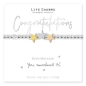 Life Charm You Smashed It Stars Bracelet