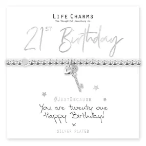 Life Charms - You Are 21 Bracelet