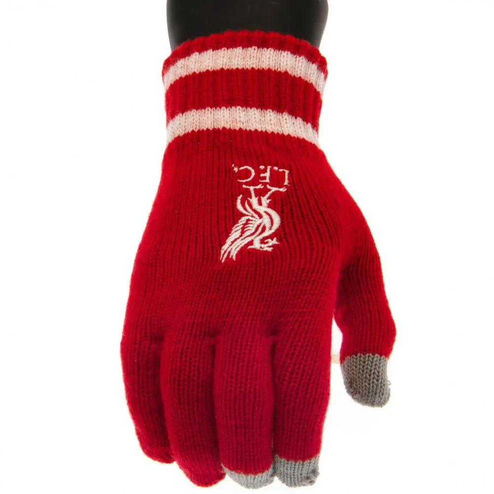 Liverpool FC Touchscreen Knitted Gloves for Youths