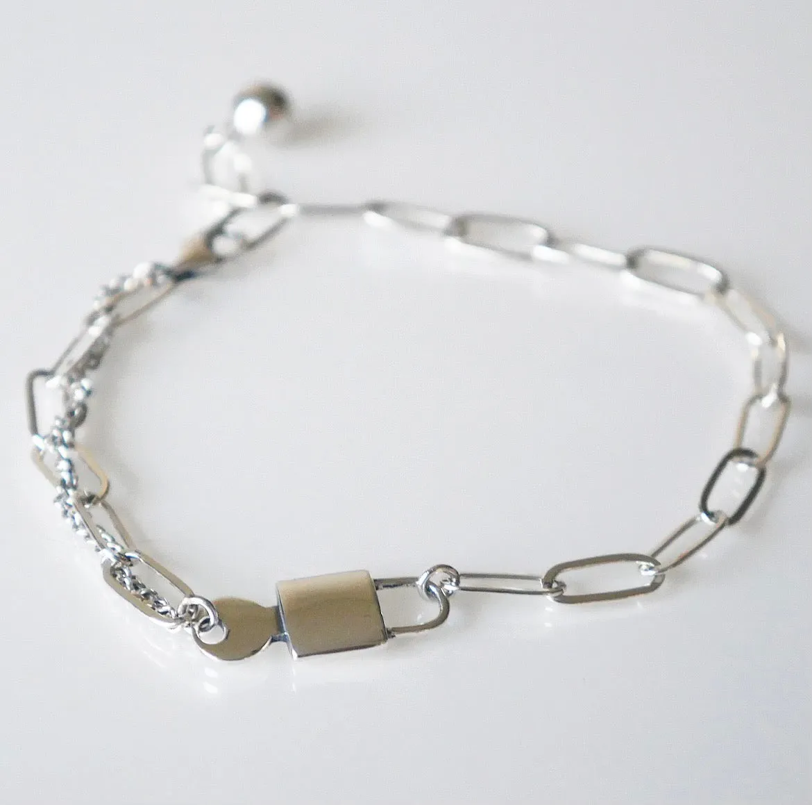 Lock And Key Bracelet .925 sterling silver bracelet