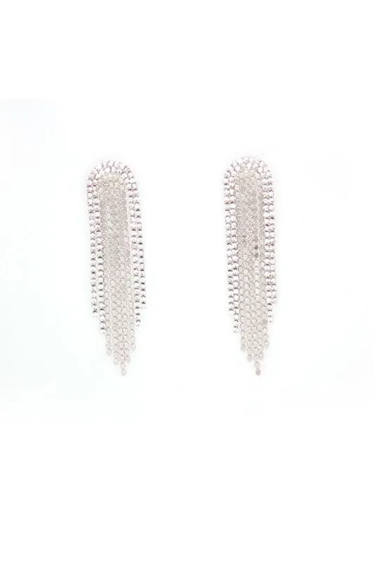 LONG CHANDELIER LIKE TASSEL EARRINGS