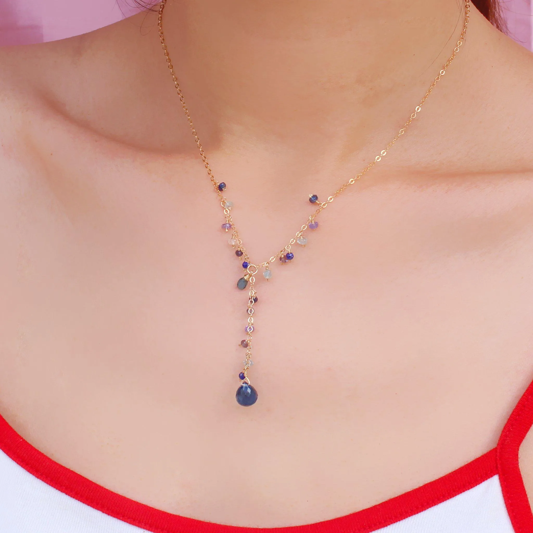 Luxe Treasure Necklace: Blue Ocean