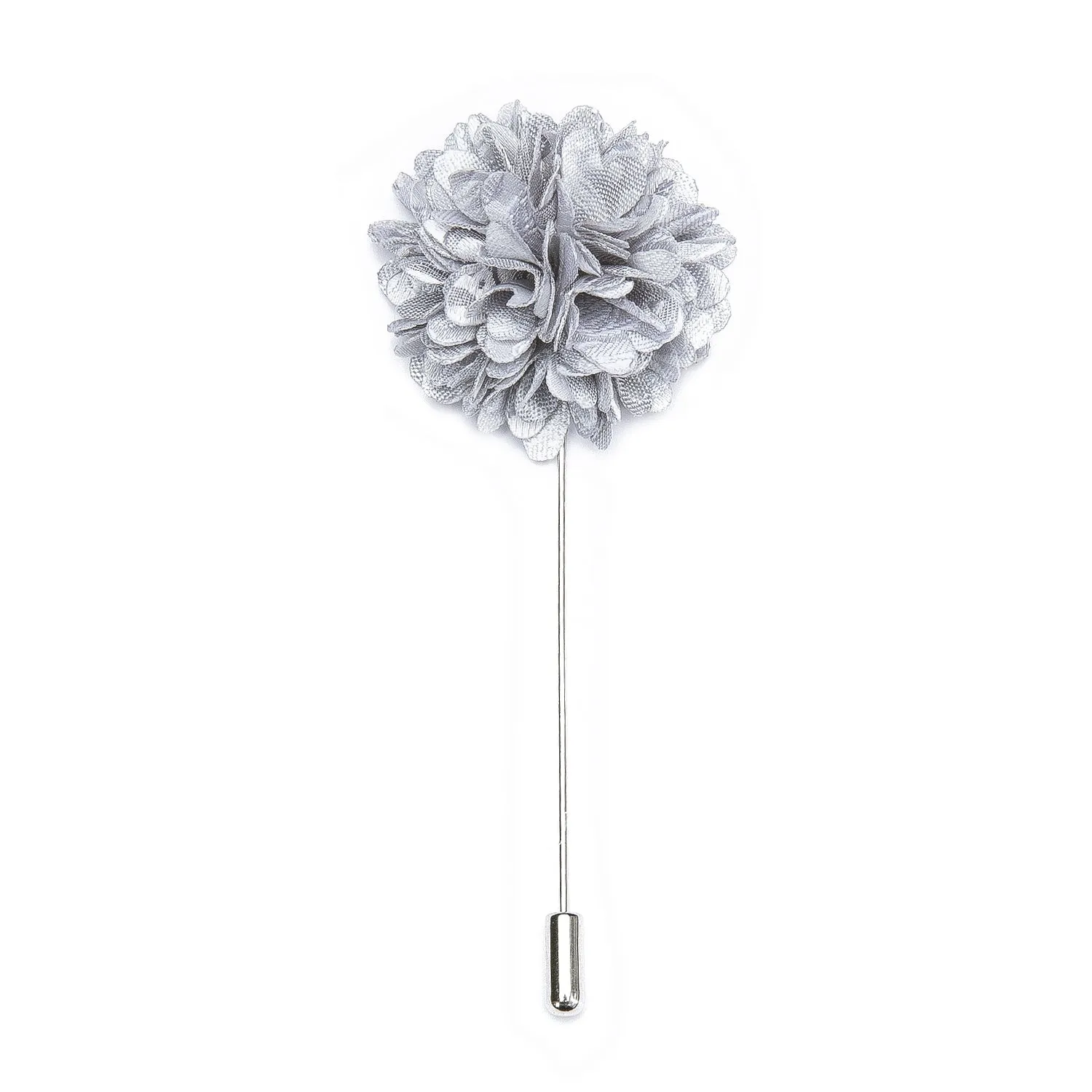 Luxury Grey Floral  Lapel Pin