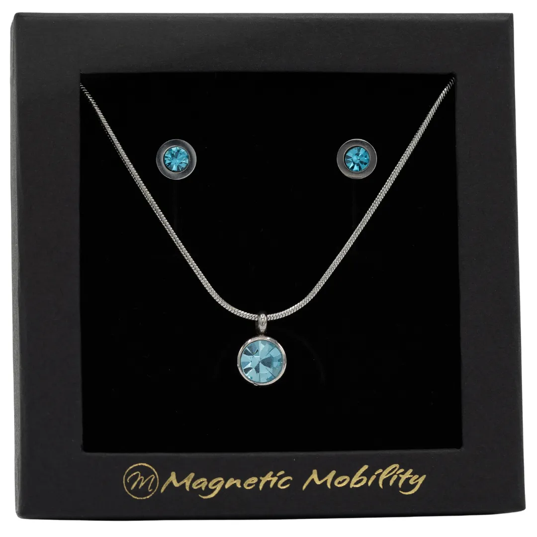 Magnetic Birthstone Gift Set - Earrings and Necklace | Magnetic Mobility