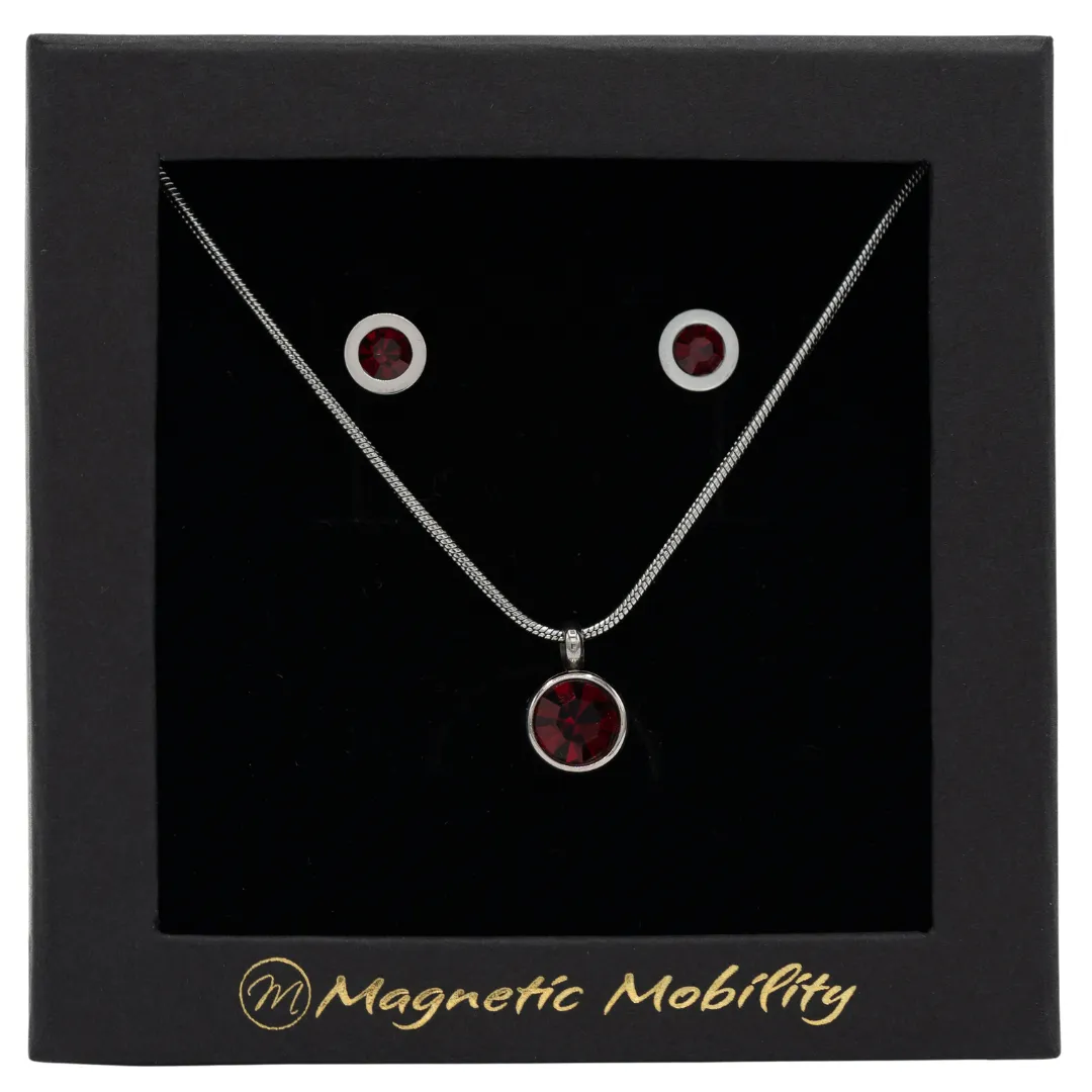 Magnetic Birthstone Gift Set - Earrings and Necklace | Magnetic Mobility