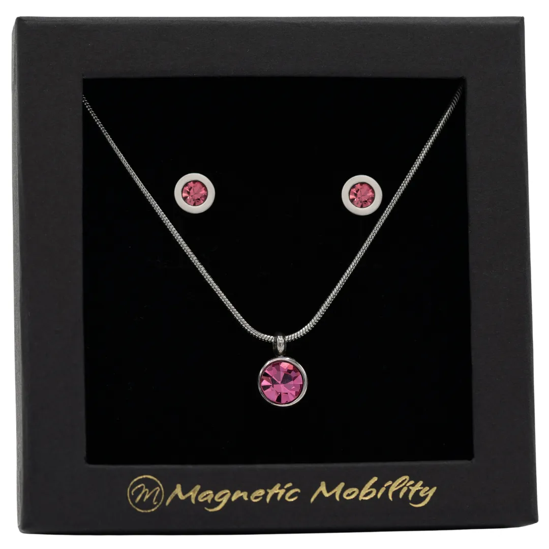 Magnetic Birthstone Gift Set - Earrings and Necklace | Magnetic Mobility