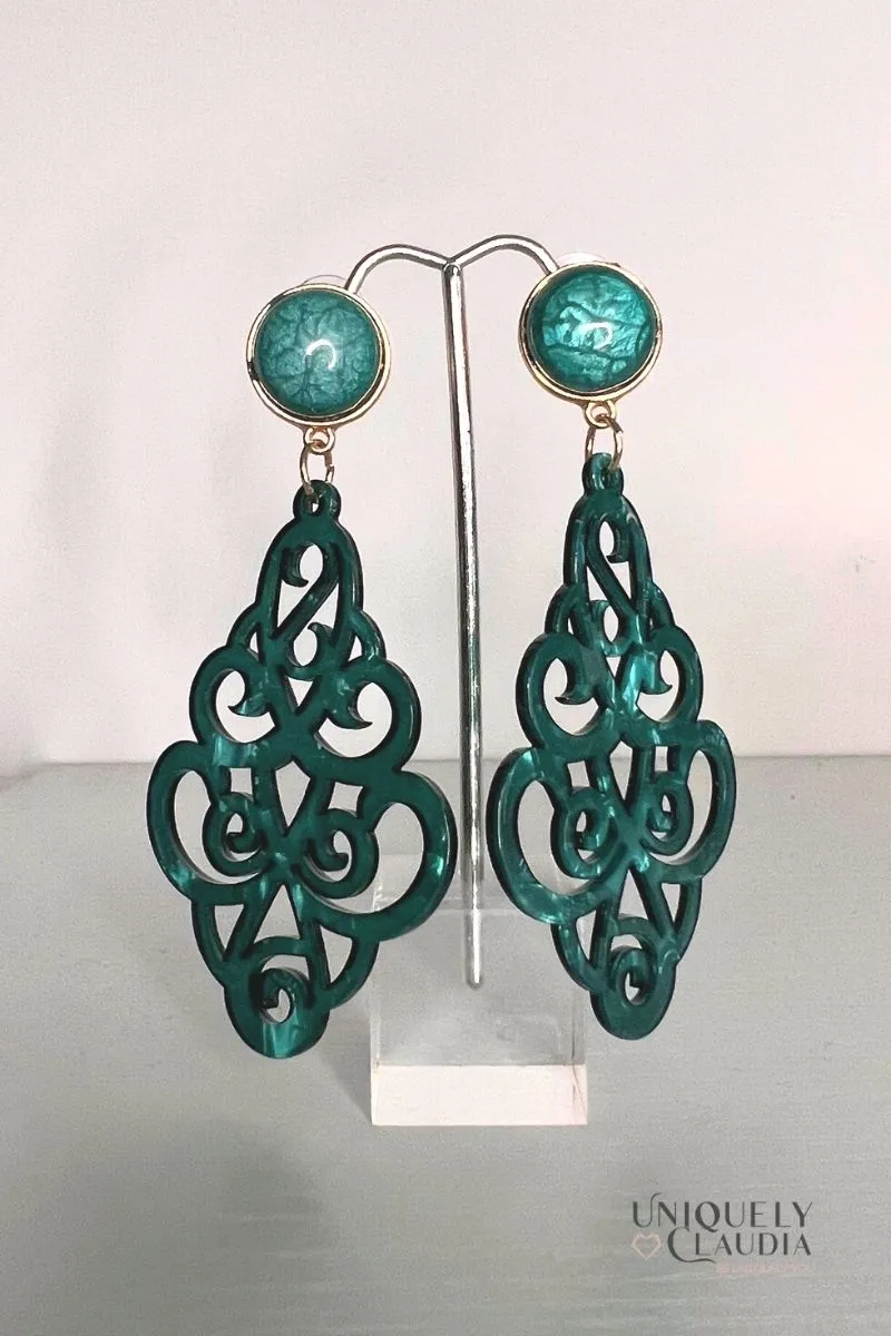 Marrakesh Lucite Fashion Earrings