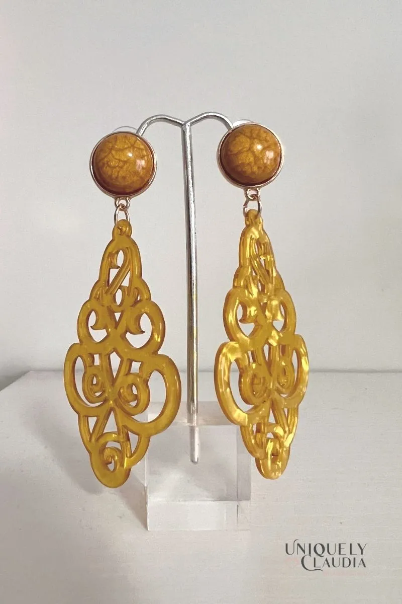 Marrakesh Lucite Fashion Earrings