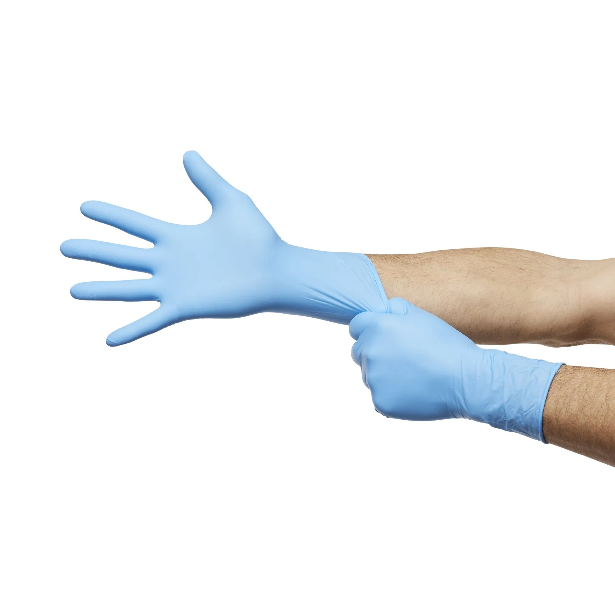 McKesson Confiderm® 6.5CX Extended Cuff Nitrile Extended Cuff Length Exam Glove, Medium, Blue