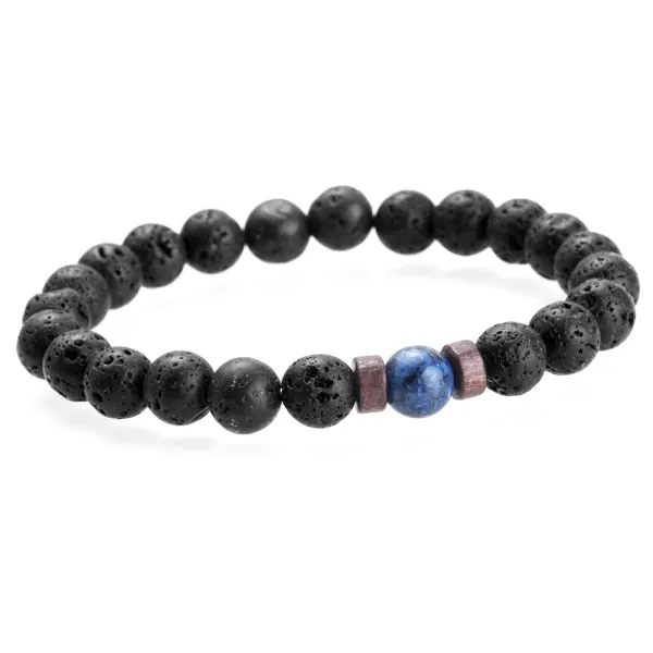 Men's Lava & Jasper Bracelet