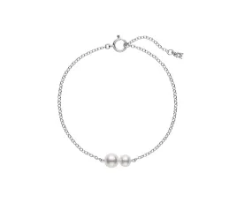 Mikimoto A  Akoya Pearl Cluster Station Bracelet