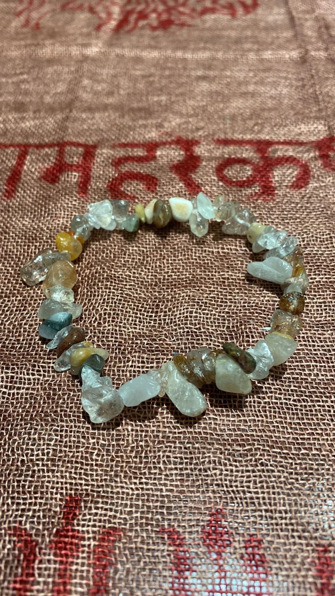 Mixed Quartz Chips Stretch Bracelet