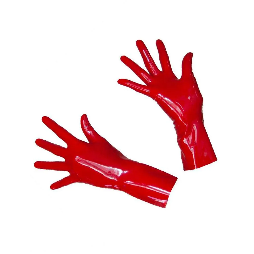 Molded Wrist Length Latex Gloves (Chlorinated)