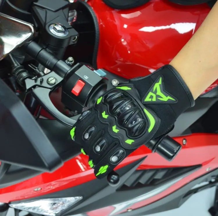 MOTOCENTRIC 13-MC-010 Touch Screen Motorcycle Breathable Gloves, Specification: M(Green)