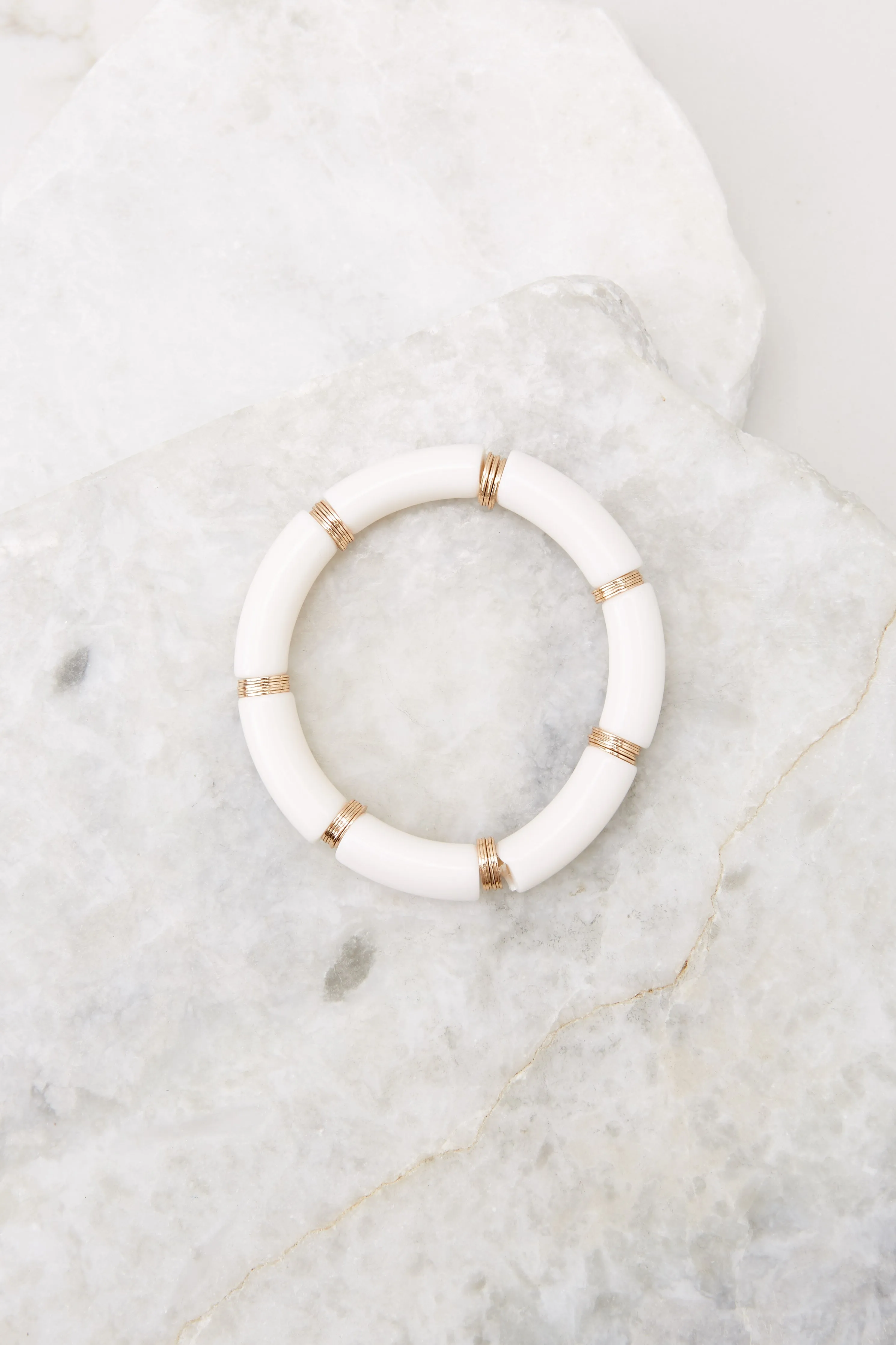 My Statement Piece White Bracelet