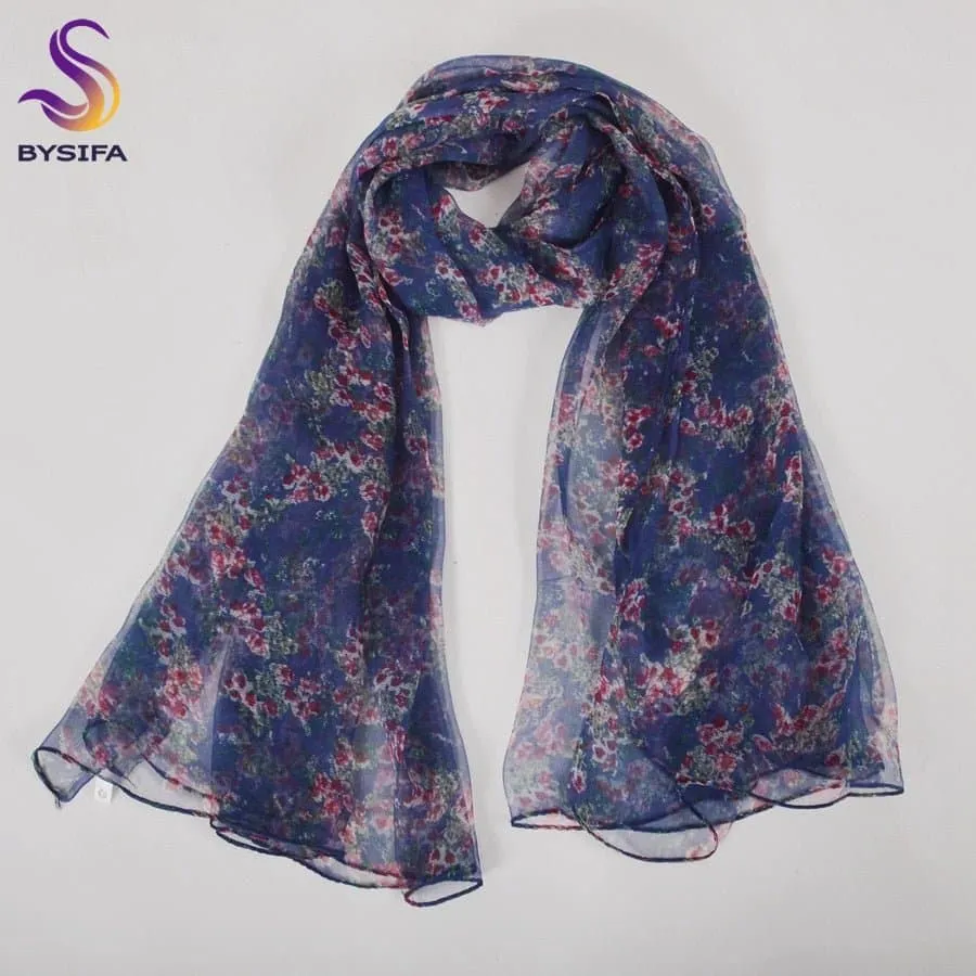 Natural Silk Scarf - 100% Natural Silk, Fashion Long Scarf, 180*105cm Size