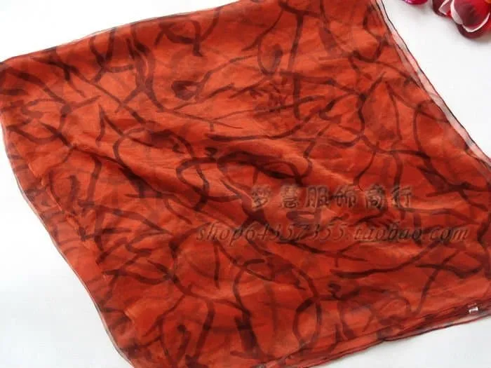 Natural Silk Scarf - 100% Natural Silk, Fashion Long Scarf, 180*105cm Size