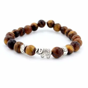 Natural Stone Elephant Bracelet