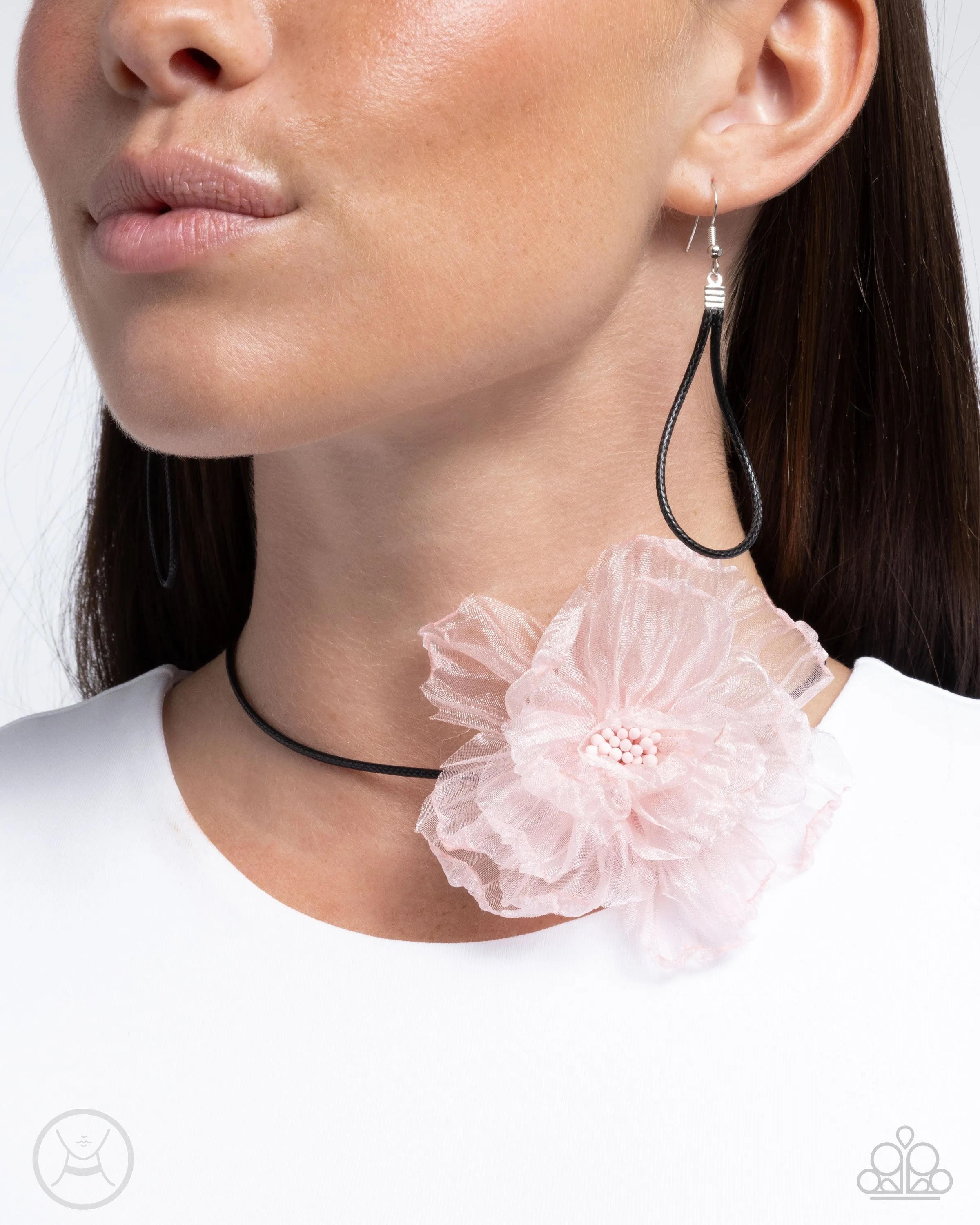 Necklaces French Facade - Pink Choker   N2161