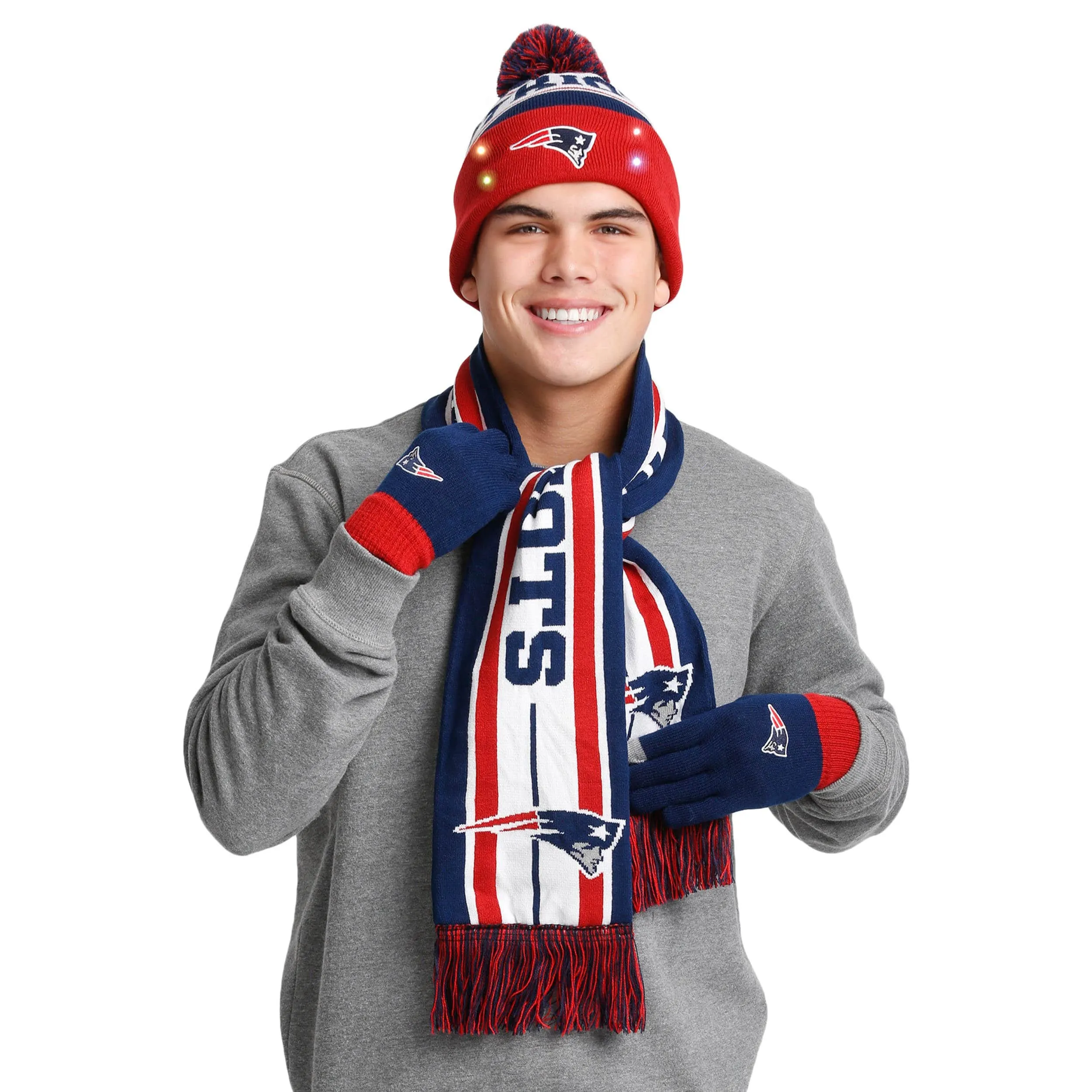 New England Patriots NFL Snow Stealer Cold Weather Set