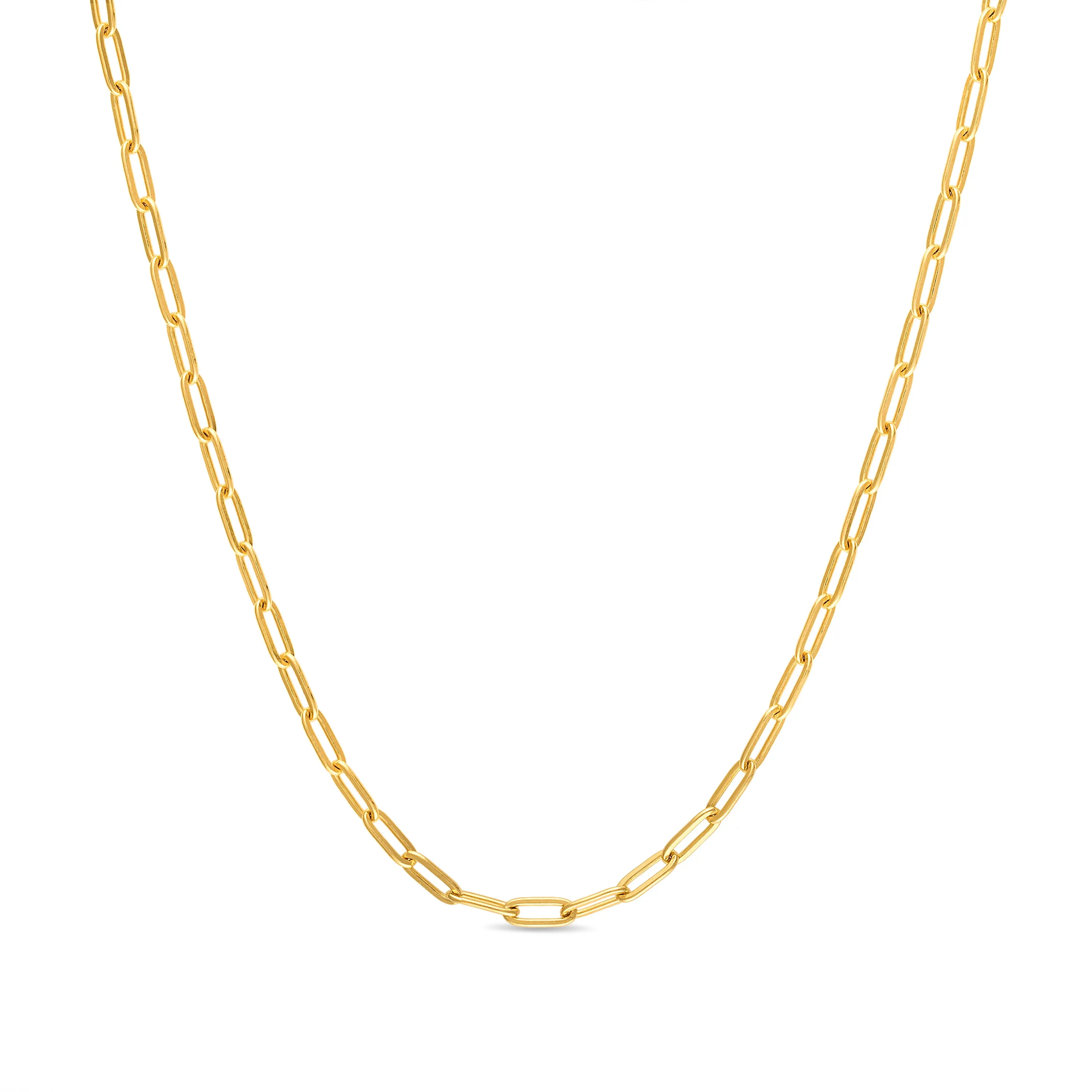 New! Statement Paperclip Necklace-Gold & Silver