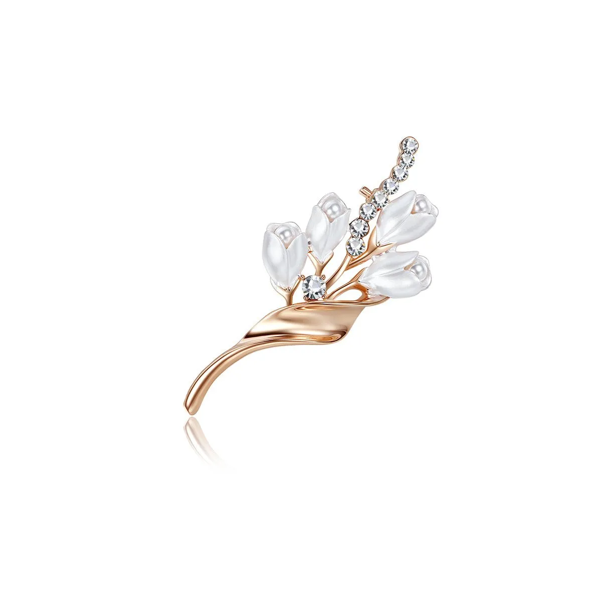 Noble Bloom Rose Gold Brooch