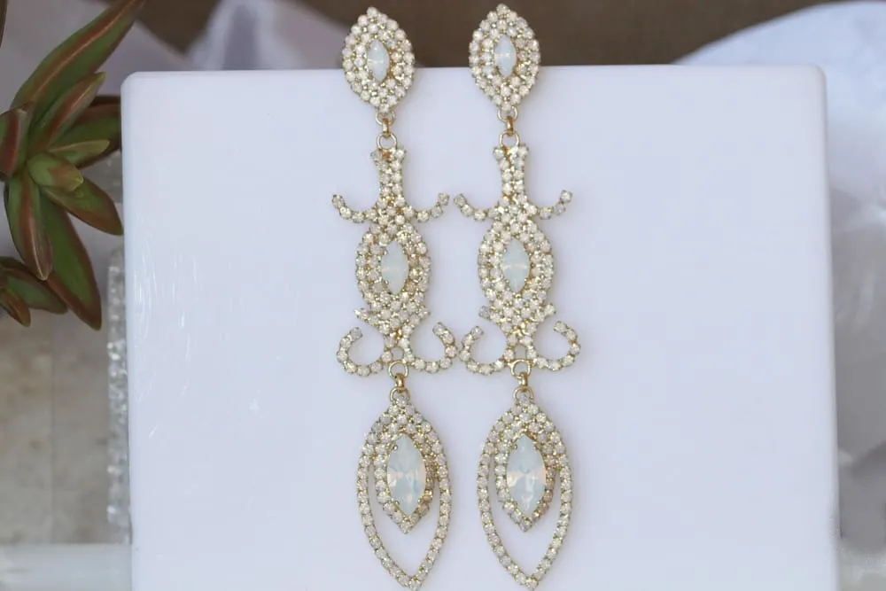 OPAL CHANDELIER EARRINGS