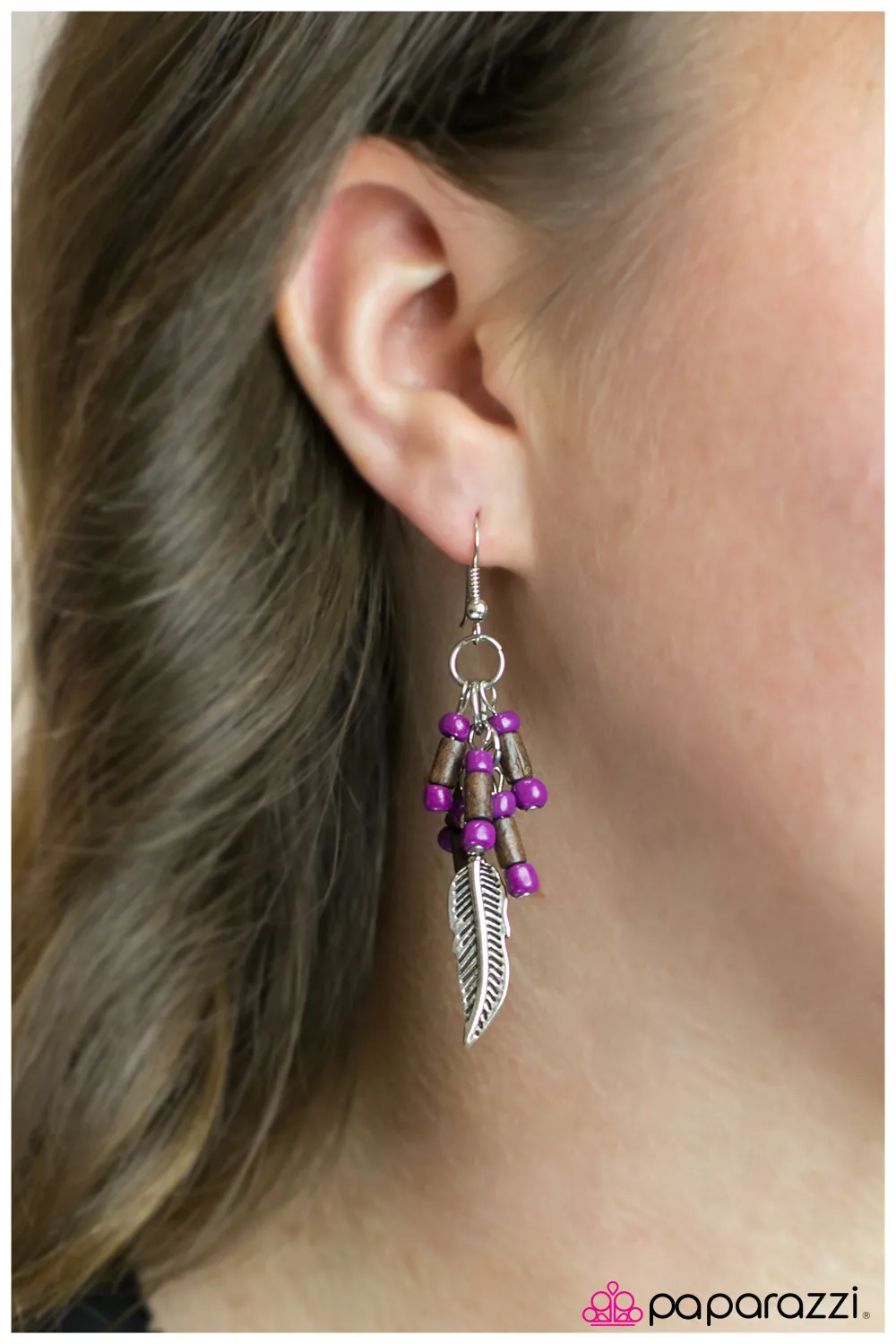 Open Door Jewelry - A High-Flier - Purple Earrings - Paparazzi Accessories